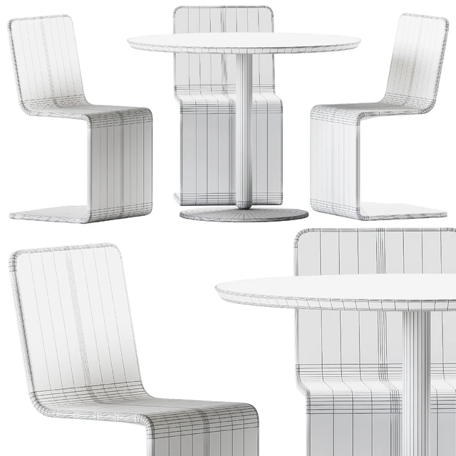 Table Balance by Calligaris and Outdoor Chair Roger By bellitalia / Садовая мебель — Скачать