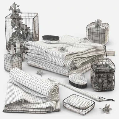 Towels with orchids m14 — Ver 3