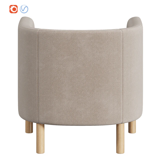 Armchair Hoff Agata beige — Descargar