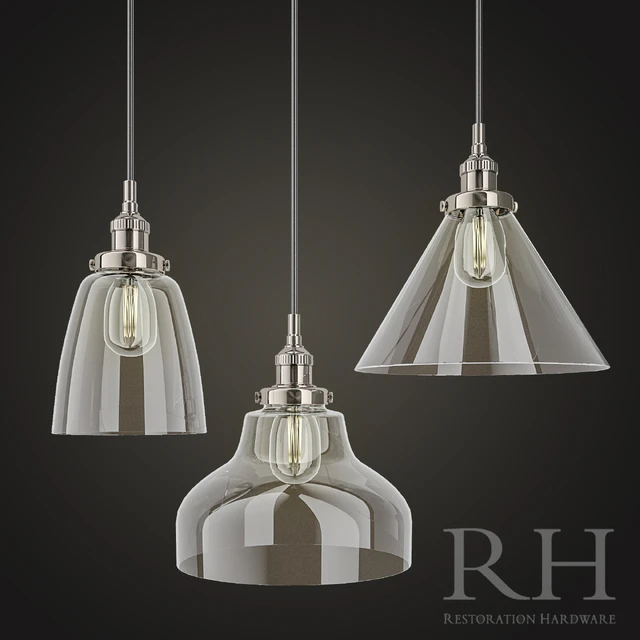 20TH C. FACTORY FILAMENT GLASS PENDANT — Descargar