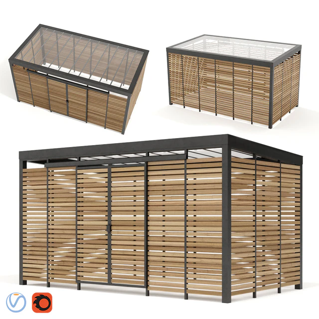 Adanat. Container platform "Bunker" for 3 tanks — Descargar