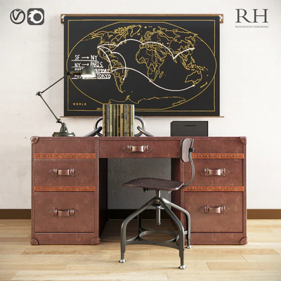 Restoration hardware cabinet decor set — Ver 1
