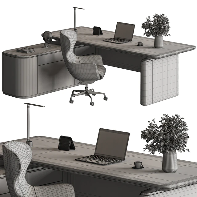 Manager Desk - Office Furniture 693 — Descargar