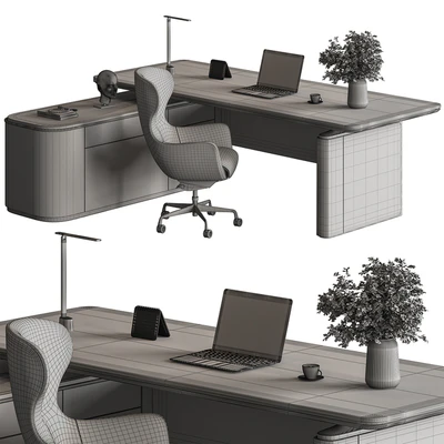 Manager Desk - Office Furniture 693 — Ver 4