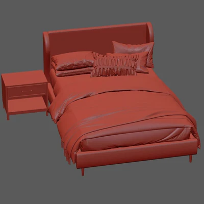 Кровать Wren Wingback Upholstered Bed — Вид 5