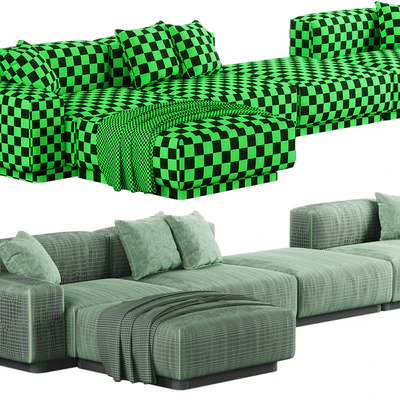 003 Soft modular sofa 4 seat by Vitra — Вид 6