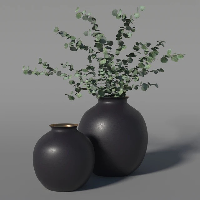 RH Burnished Brass Vase — Скачать