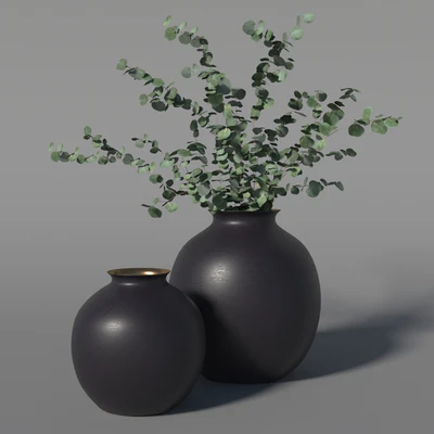 RH Burnished Brass Vase — Вид 3