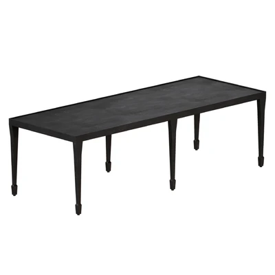 Silviano Rectangular Iron Coffee Table (Crate and Barrel) — Ver 1