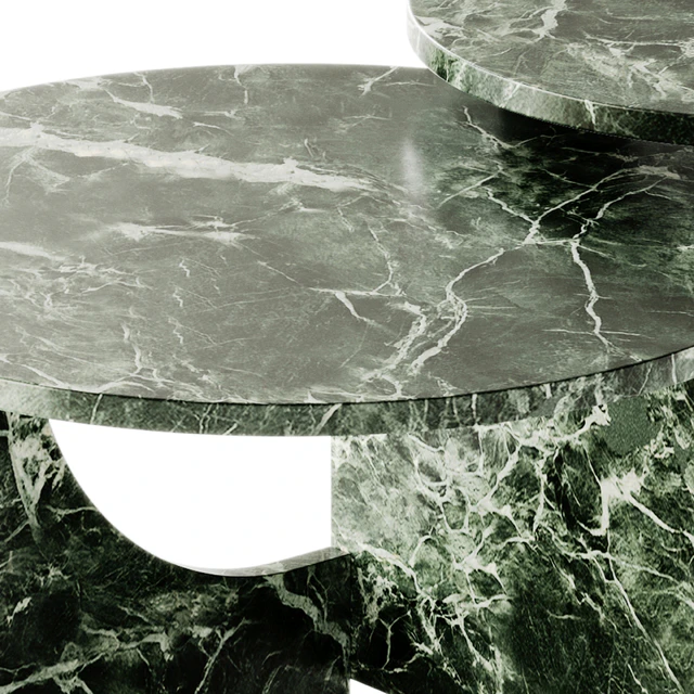 NICOLINE MONDRIAN Round marble coffee table — Descargar
