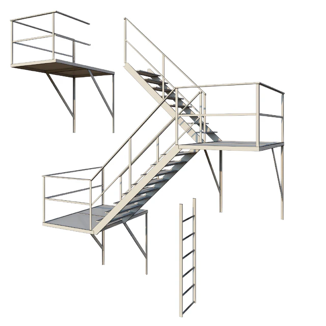 Outdoor Fire Ladder (Low poly) — Download