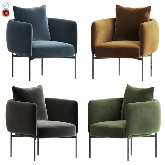 Adea Bonnet Club Lounge Chair — Скачать