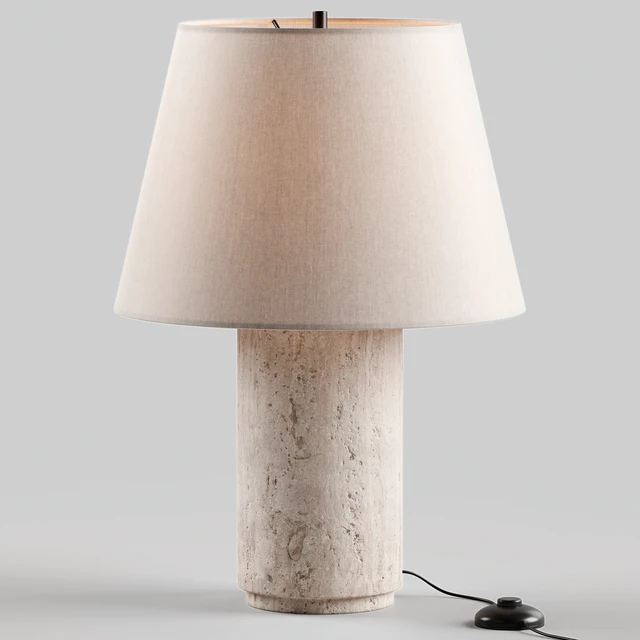 Colin King Travertine Table Lamp - West Elm — Скачать