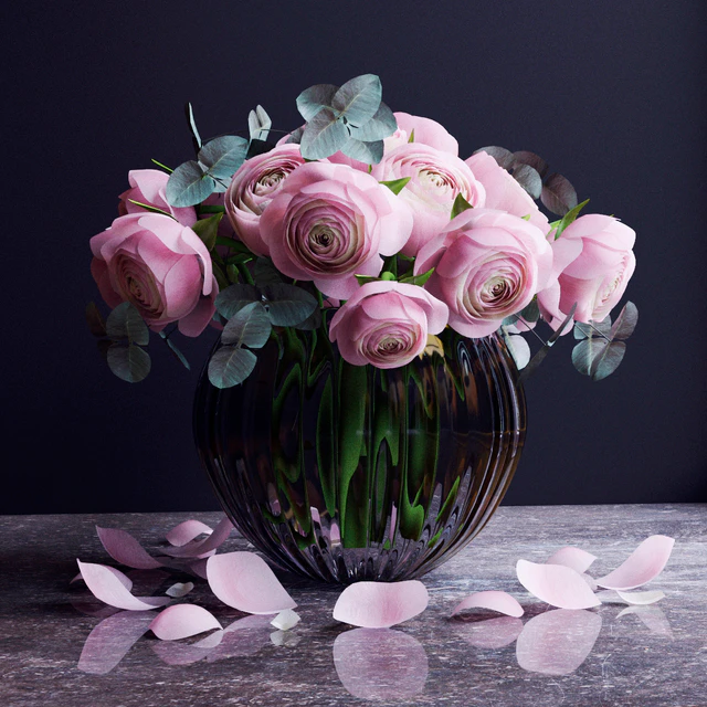 Bouquet of flowers in a vase 7 — Descargar