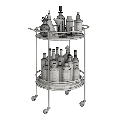 Mini Bar Beverage Table — Ver 5