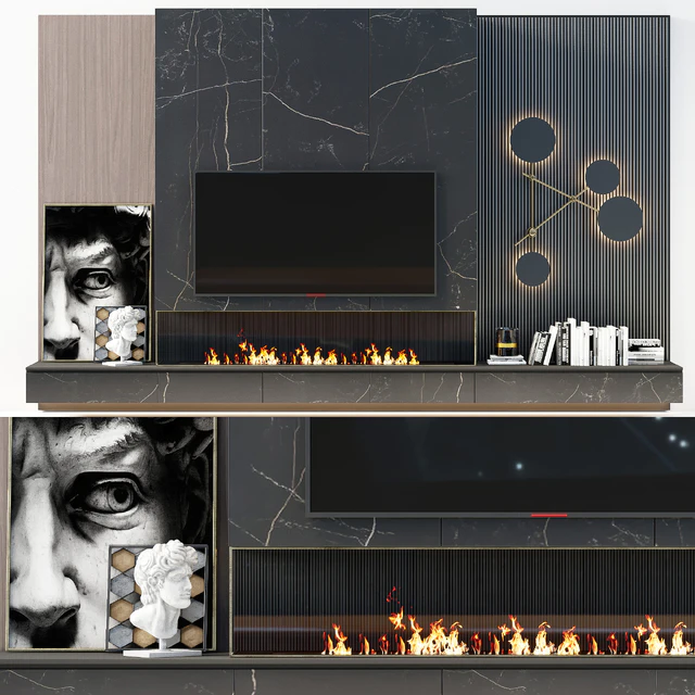 TV wall modern 56 — Скачать