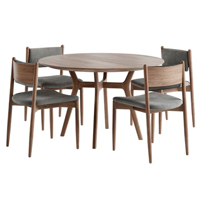Ronu Chair. Trips Dining Table — Ver 5