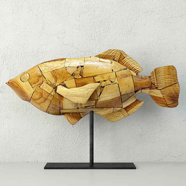 Driftwood Mosaic Fish / Palecek — Descargar