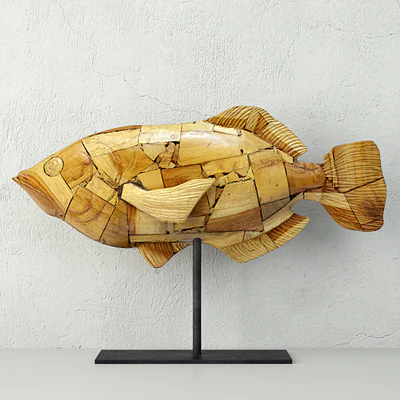 Driftwood Mosaic Fish / Palecek — Descargar