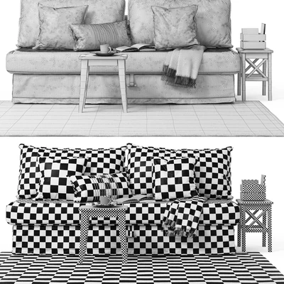 Sofa-bed HIMMANE Ikea / Sleeper sofa HIMMENE Ikea — Ver 2