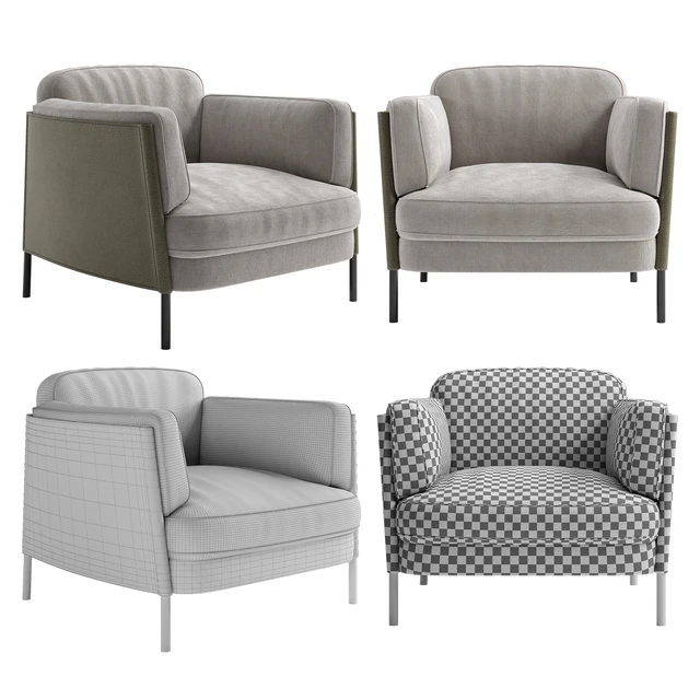 Minotti armchair Shelley — Descargar