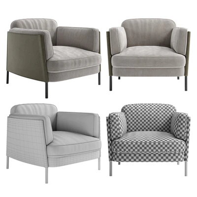 Minotti armchair Shelley — Ver 2