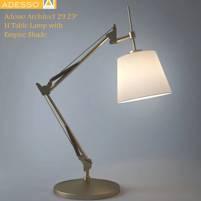 Adesso Architect 31 H Table Lamp with Empire Shade — Descargar