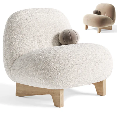 Armchair Elvit Cozy Ginger By sofa — Ver 1