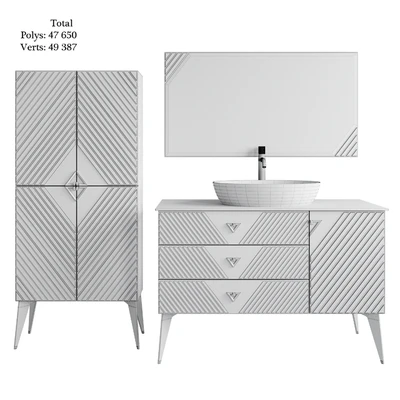 Bathroom furniture Tessoro Gala 80B/40 (колонка Gala 70) — Вид 7