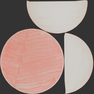 Round abstract plaster painting — Ver 5