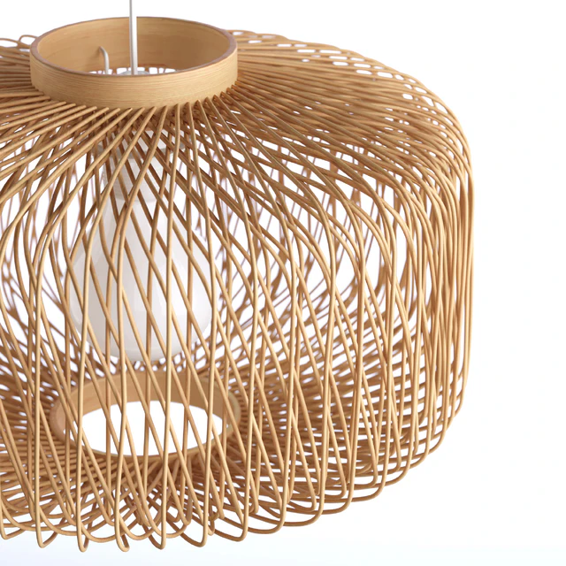 Rattan lamp, non electrified, Yaku — Descargar