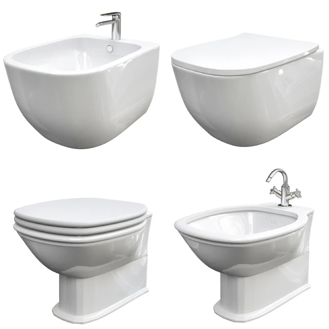 Classic Style Wall-hung Ceramic materials Toilets — Скачать