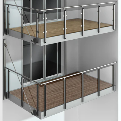 Metal balcony / Metal balcony (3 types of cantilever balconies) — Ver 6