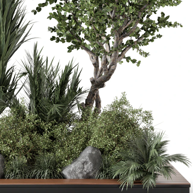 Outdoor Garden set bush and Tree - Garden Set 499 — Descargar