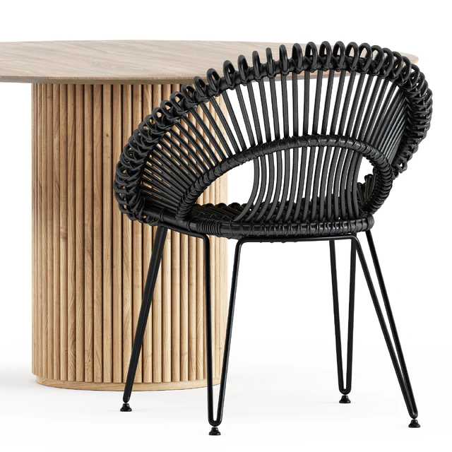 Roxy armchair by janusetcie and Palais Royal table by Asplund — Descargar