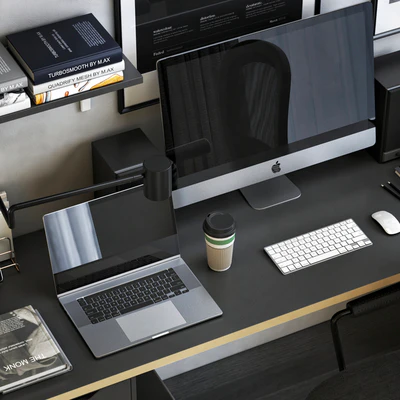 IKEA ALEX workplace with FLINTAN chair — Ver 2
