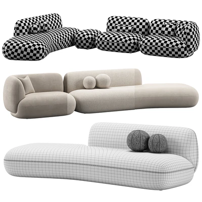 Jade Sofa 2 by Potocco — Ver 4