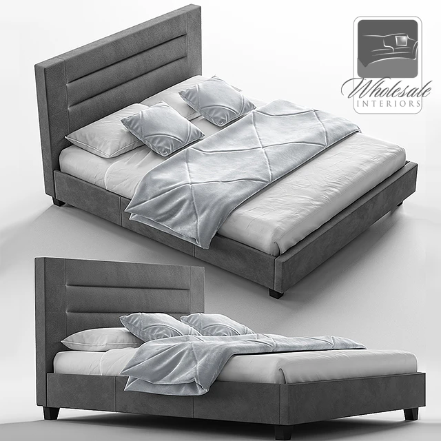 Baxton Studio Hillary Upholstered Platform Bed — Descargar