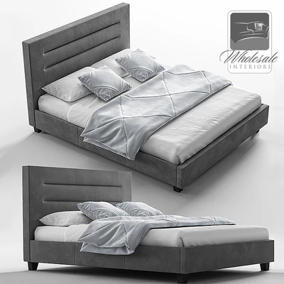 Baxton Studio Hillary Upholstered Platform Bed — Ver 1
