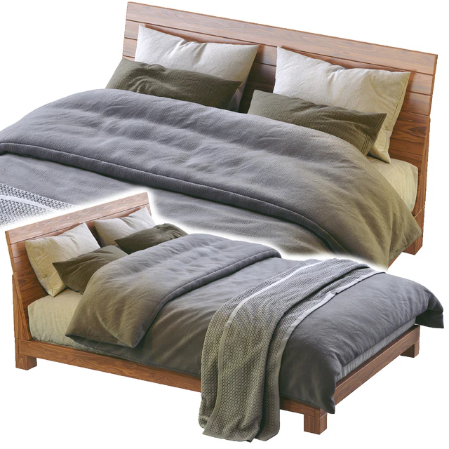 Dondra teak queen bed — Descargar