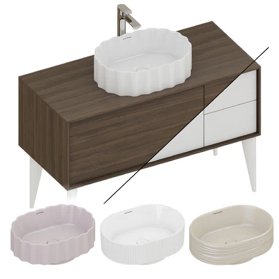 Kerama Marazzi cabinets Atollo and washbasins Artbasins — Ver 1