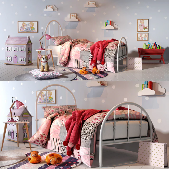 Girl bedroom set 01 — Descargar