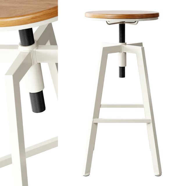 Zara Home - The wood and metal swivel stool — Скачать