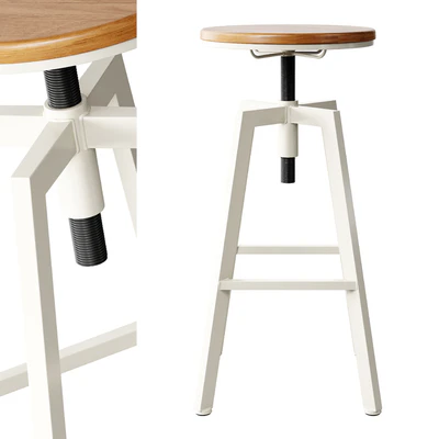 Zara Home - The wood and metal swivel stool — Вид 1
