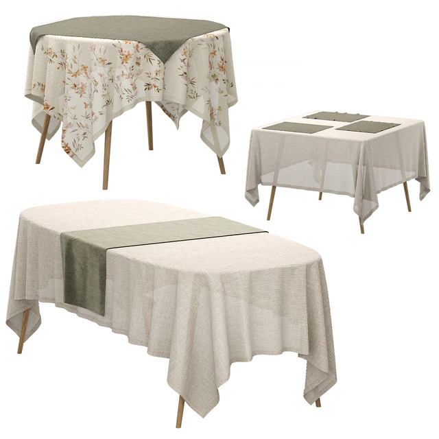 Set of linen tablecloths — Descargar
