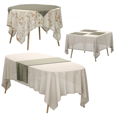 Set of linen tablecloths — Ver 1