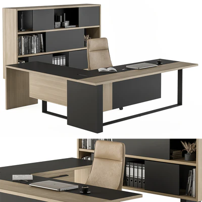 Manager Desk Set - Office Furniture 359 — Ver 4