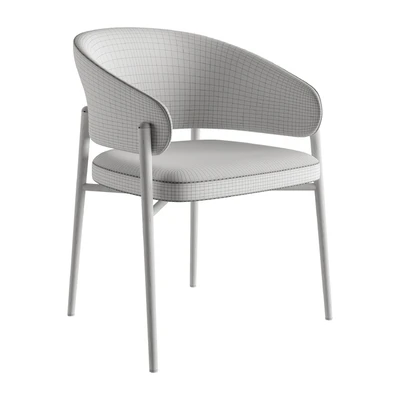 LINDA Upholstered Fabric Chair With Armrests by Marelli — Вид 4