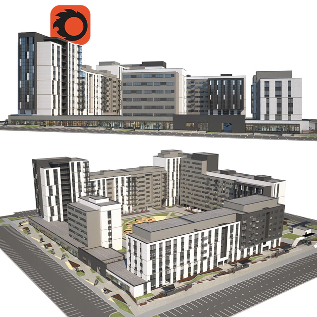 Quarterly building - multi-apartment house 3 — Descargar