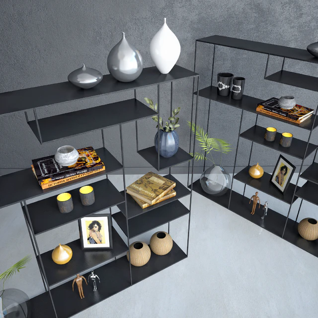 Iron shelf with decorative set — Descargar